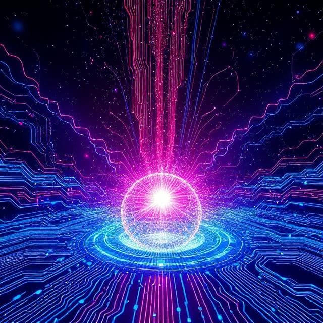 Artistic rendering of quantum computing's influence